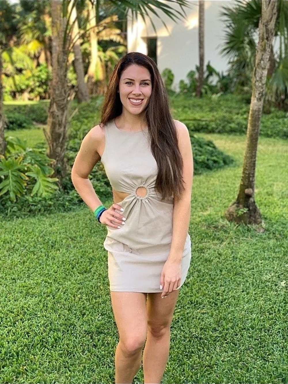 Zara Tan Linen Dress